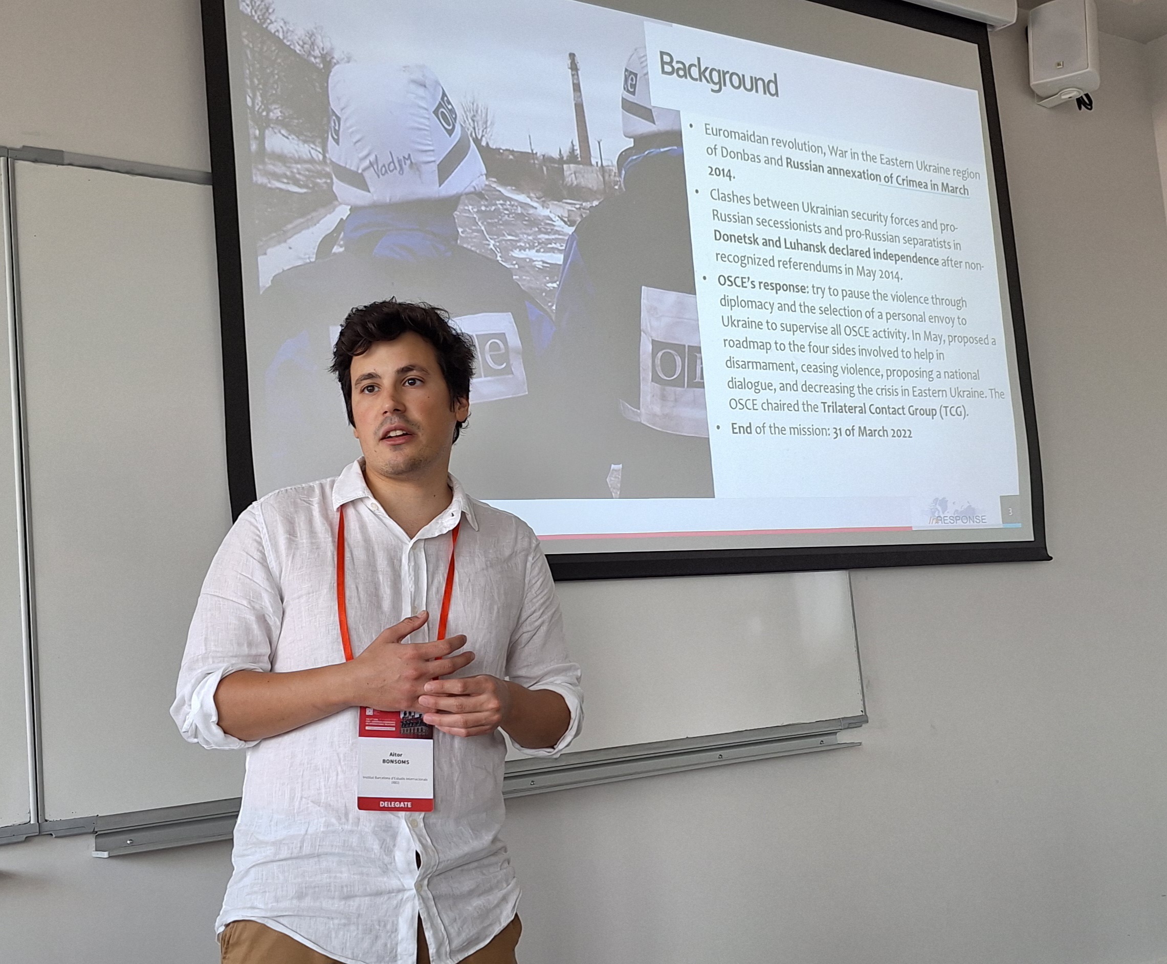 inRESPONSE Researcher Aitor Bonsoms presents paper at EISA – August 2024